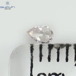 0.06 CT Pear Shape Natural Diamond Pink Color VS2 Clarity (3.12 MM)