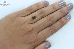 1.25 CT Pear Shape Natural Diamond Brown Color I2 Clarity (7.80 MM)