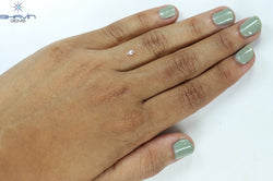 0.08 CT Marquise Shape Natural Loose Diamond Pink Color VS2 Clarity (4.50 MM)