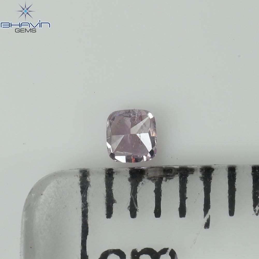 0.06 CT Cushion Shape Natural Diamond Pink Color I1 Clarity (2.15 MM)