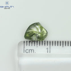 0.49 CT ラフシェイプ ナチュラル ダイヤモンド ピンク色 I3 クラリティ (4.90 MM)