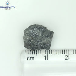 12.88 CT Rough Shape Natural Diamond Grey (Salt And Pepper) Color I3 Clarity (14.00 MM)