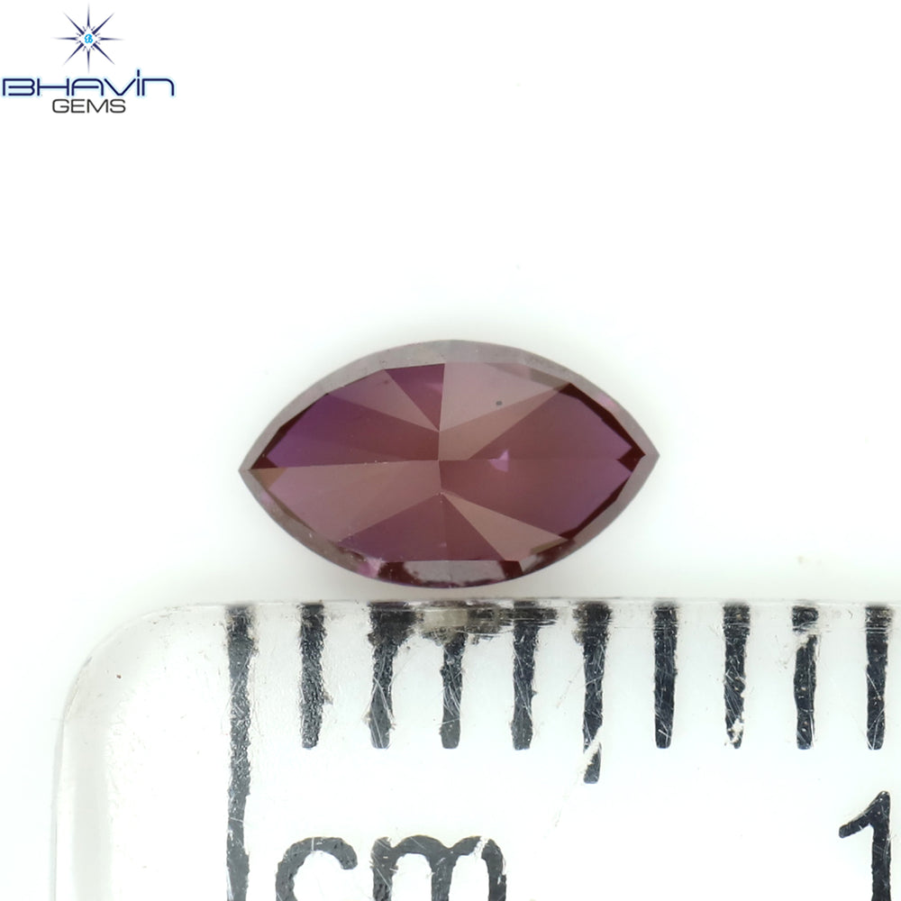0.33 CT Marquise Shape Natural Diamond Pink Color VS2 Clarity (5.97 MM)