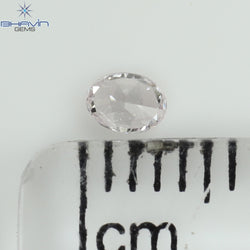 0.09 CT Oval Shape Natural Diamond Pink Color SI2 Clarity (3.31 MM)