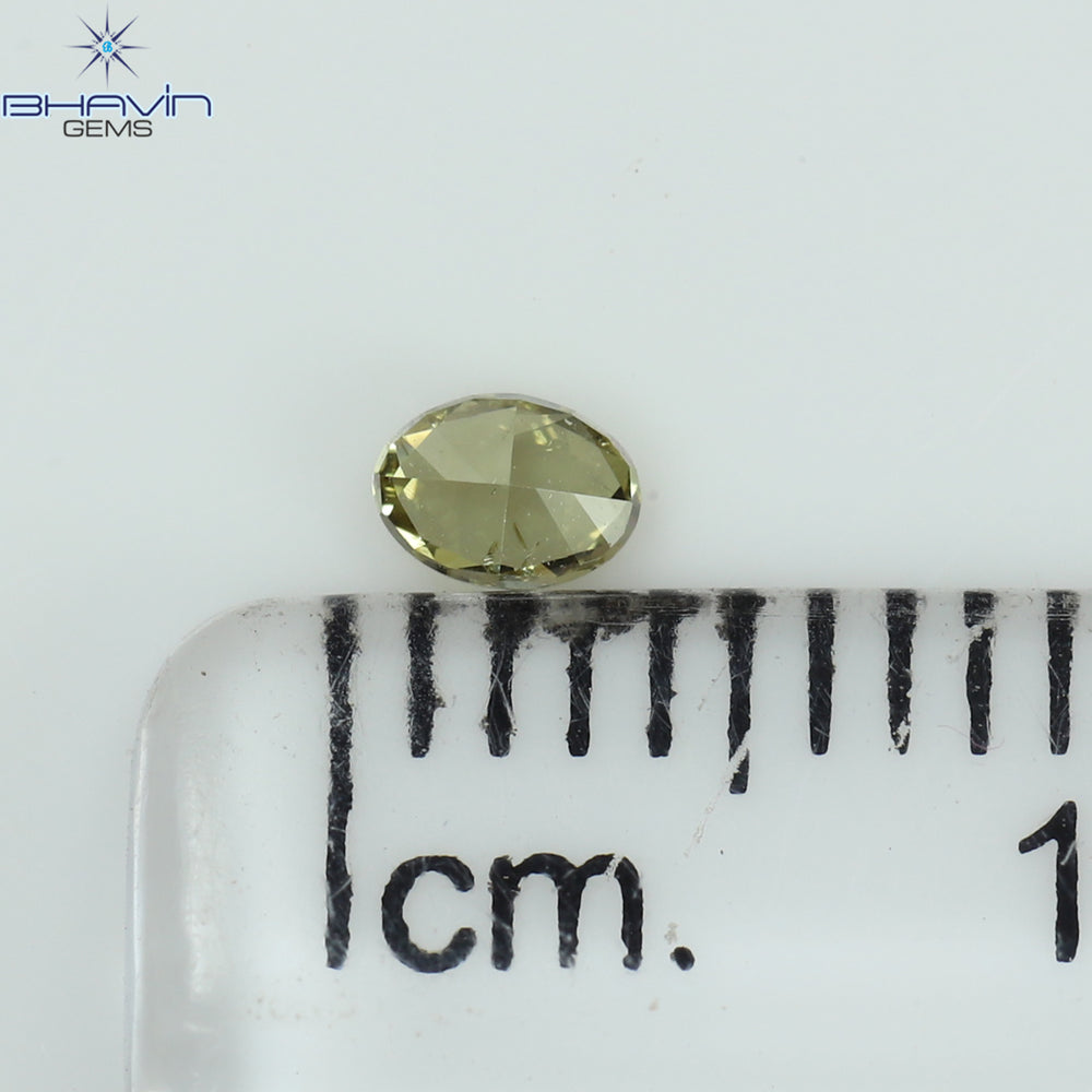 0.11 CT Oval Shape Natural Diamond Green Color VS2 Clarity (3.37 MM)