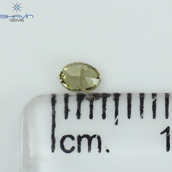 0.11 CT Oval Shape Natural Diamond Green Color VS2 Clarity (3.37 MM)