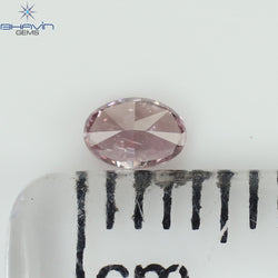 0.10 CT Oval Shape Natural Diamond Pink Color SI2 Clarity (3.63 MM)