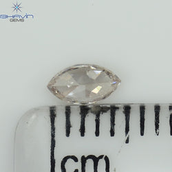 0.14 CT Marquise Shape Natural Loose Diamond Pink Color SI1 Clarity (5.03 MM)