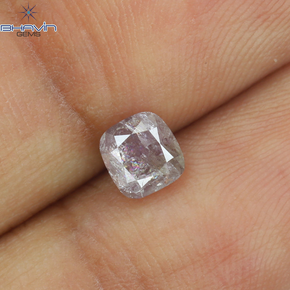 0.05 CT クッションシェイプ 天然ダイヤモンド ピンクカラー VS2 クラリティ (2.28 MM)
