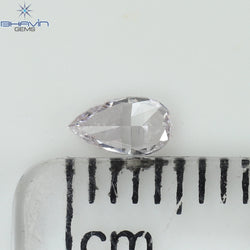 0.17 CT Pear Shape Natural Diamond Pink Color VS2 Clarity (4.46 MM)