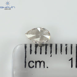 0.23 CT Pear Shape Natural Diamond Pink Color VS1 Clarity (4.98 MM)