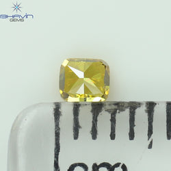 0.11 CT Cushion Shape Natural Diamond Orange Color VS2 Clarity (2.72 MM)