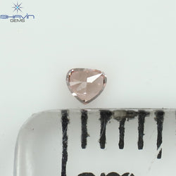 0.04 CT Heart Shape Natural Diamond Pink Color VS1 Clarity (2.15 MM)