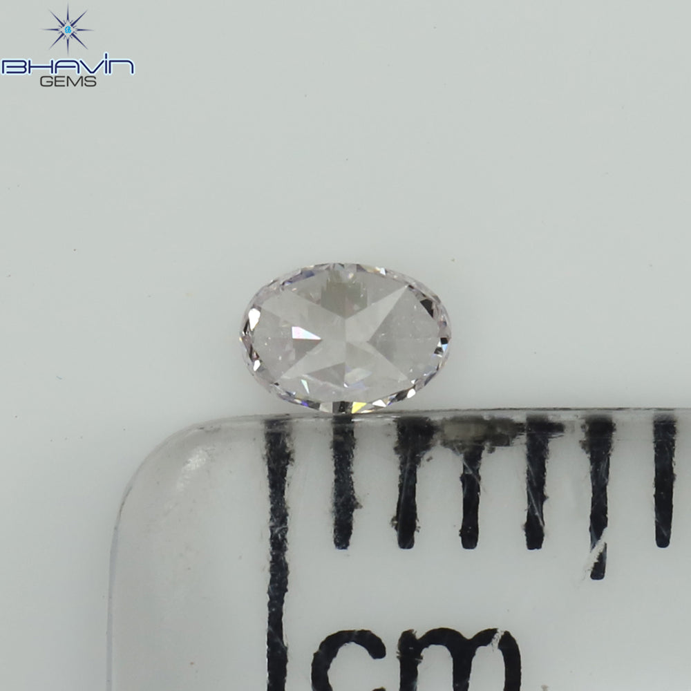 0.08 CT Oval Shape Natural Diamond Pink Color SI1 Clarity (3.32 MM)