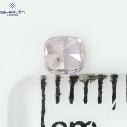 0.14 CT Cushion Shape Natural Diamond Pink Color I2 Clarity (2.86 MM)