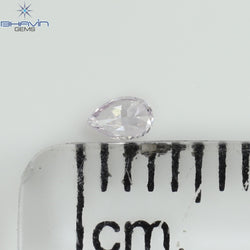 0.04 CT Pear Shape Natural Diamond Pink Color VS2 Clarity (2.84 MM)