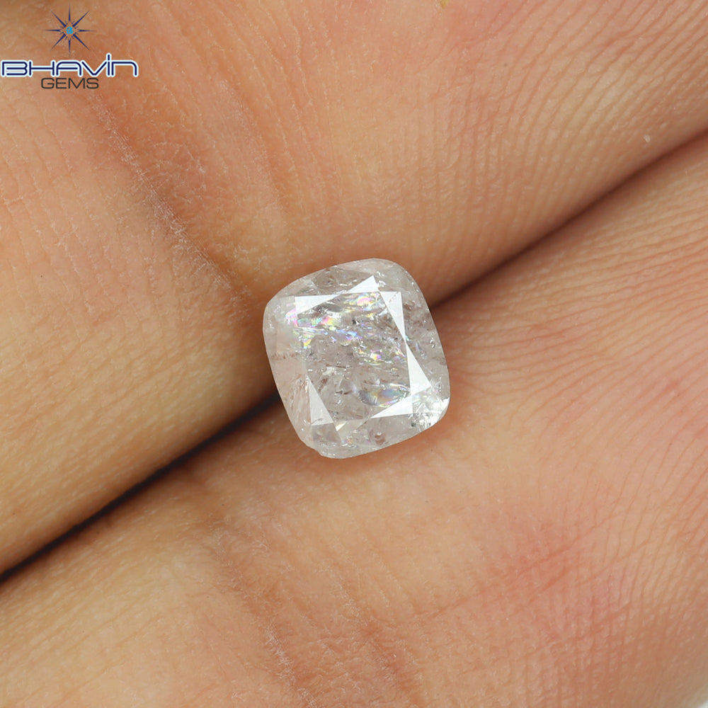 0.05 CT クッションシェイプ 天然ダイヤモンド ピンクカラー VS2 クラリティ (2.28 MM)