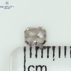 0.27 CT Radiant Shape Natural Diamond Pink Color SI2 Clarity (3.86 MM)