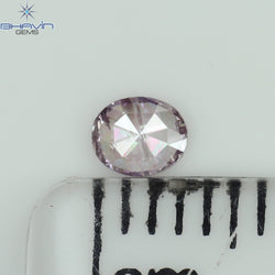 0.11 CT Oval Shape Natural Diamond Pink Color I1 Clarity (3.60 MM)