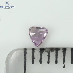 0.05 CT Heart Shape Natural Diamond Pink Color SI1 Clarity (2.61 MM)