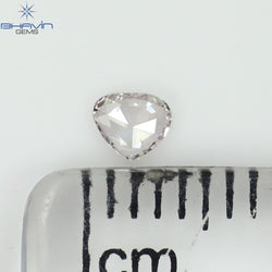 0.09 CT Heart Shape Natural Diamond Pink Color SI1 Clarity (2.95 MM)