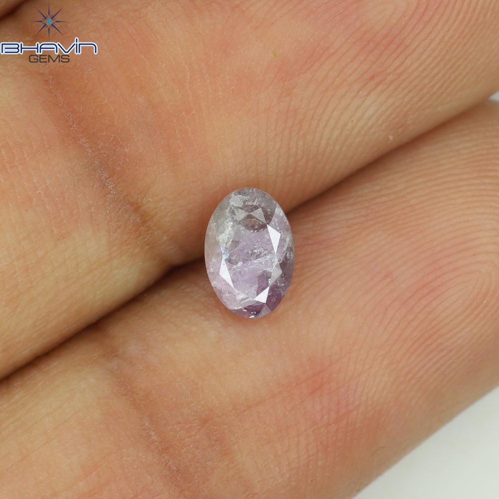 0.18 CT オーバル シェイプ ナチュラル ダイヤモンド ピンク カラー VS2 クラリティ (3.95 MM)