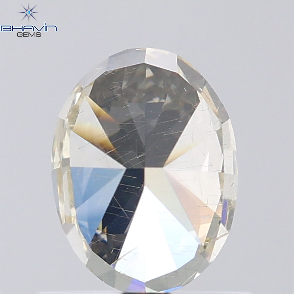 1.01 CT Oval Shape Natural Diamond Yellow Color SI2 Clarity (6.69 MM)