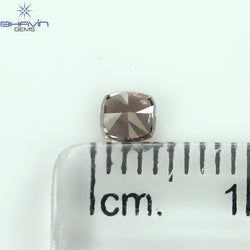 0.30 CT Cushion Shape Natural Diamond Pink Color SI1 Clarity (3.70 MM)