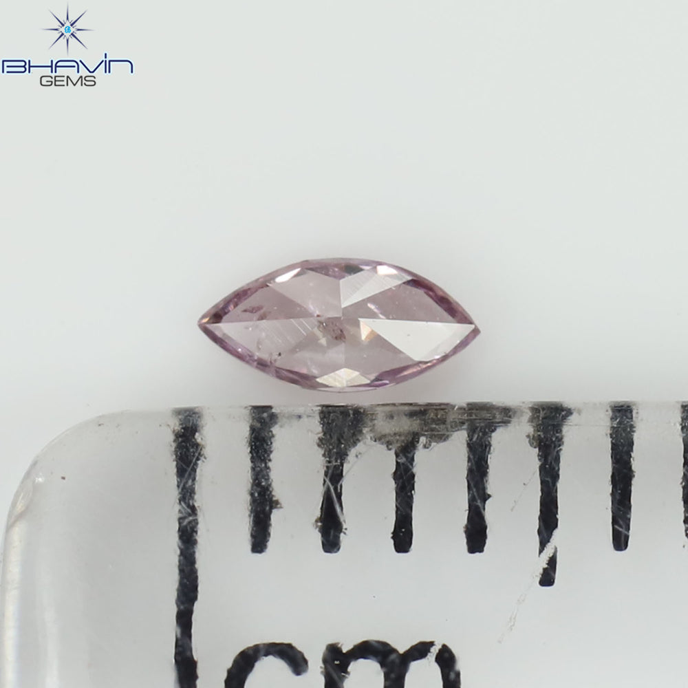 0.05 CT Marquise Shape Natural Loose Diamond Pink Color SI2 Clarity (3.90 MM)
