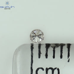 0.03 CT Round Shape Natural Diamond Pink (Argyle) Color SI1 Clarity (1.55 MM)