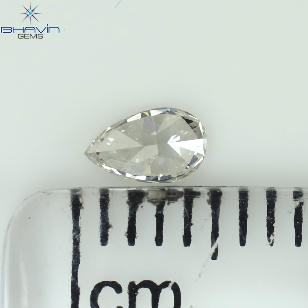 0.13 CT Pear Shape Natural Diamond Pink Color VS1 Clarity (4.46 MM)