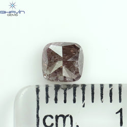 0.53 CT Cushion Shape Natural Diamond Pink Color I3 Clarity (4.58 MM)