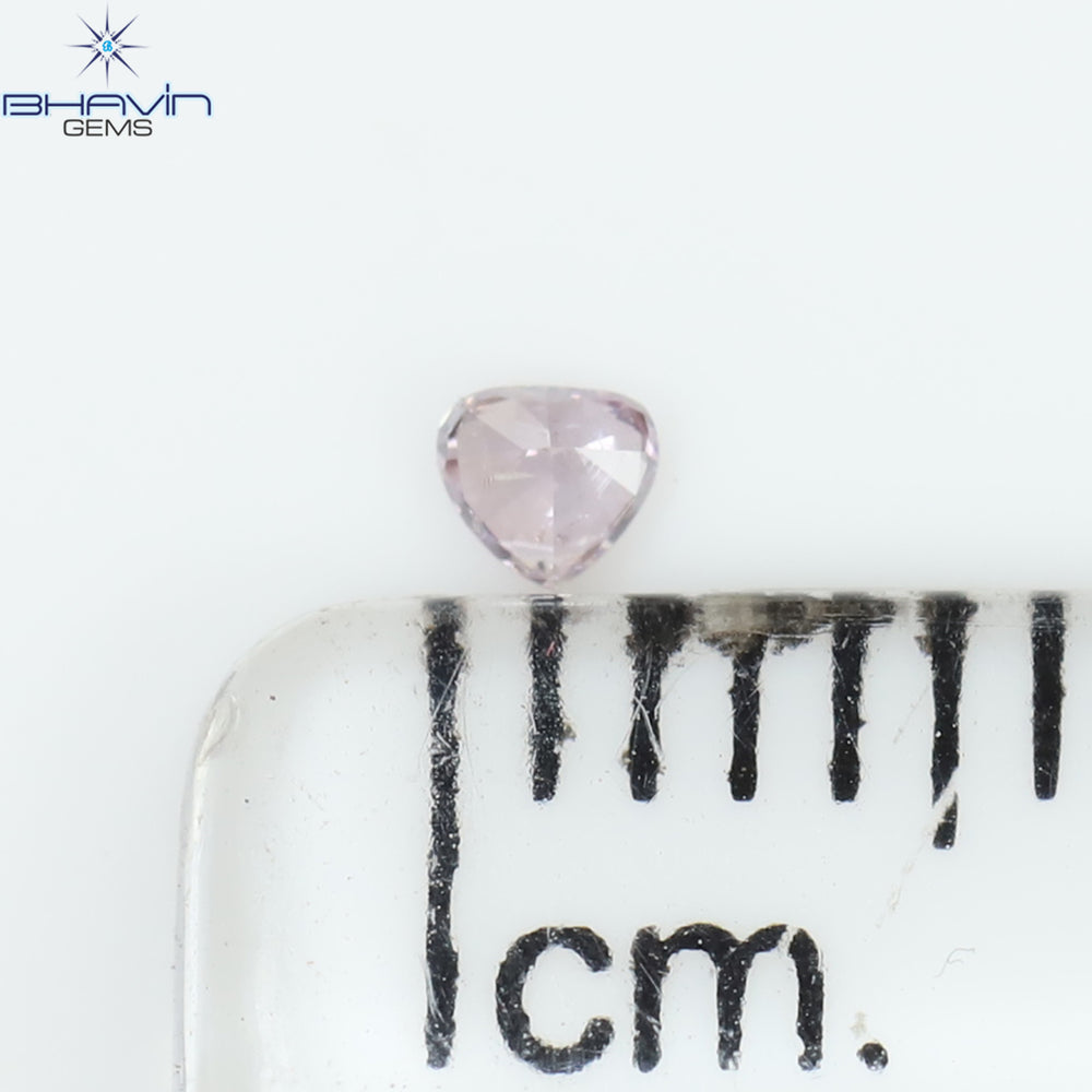 0.04 CT Heart Shape Natural Diamond Pink Color SI2 Clarity (2.05 MM)