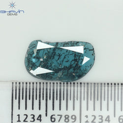 0.59 CT ペアシェイプ ナチュラル ダイヤモンド ブルー カラー I1 クラリティ (8.80 MM)