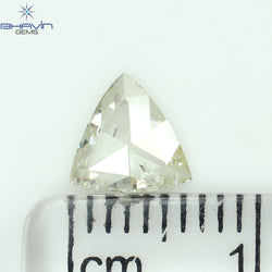 0.38 CT Triangle Shape Natural Diamond White Color SI2 Clarity (6.60 MM)