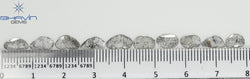 2.13 CT/10 Pcs Slice Shape Natural Diamond Salt And Pepper Color I3 Clarity (8.69 MM)