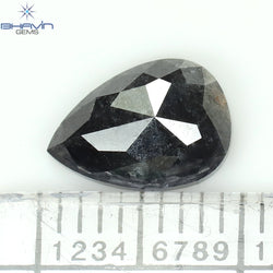 1.76 CT Pear Shape Natural Loose Diamond Black Color I3 Clarity (9.28 MM)