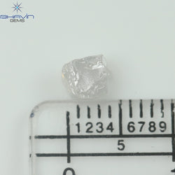 0.85 CT Rough Shape Natural Diamond White Color (4.91 MM)