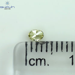 0.08 CT Oval Shape Natural Diamond Green (Parrot) Color VS1 Clarity (3.09 MM)