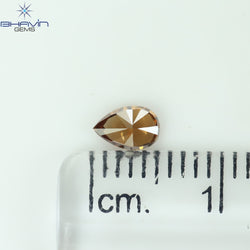 0.27 CT Pear Shape Natural Diamond Red Color VS2 Clarity (5.15 MM)