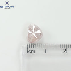3.43 CT Heart Shape Natural Diamond Pink Color I3 Clarity (9.66 MM)