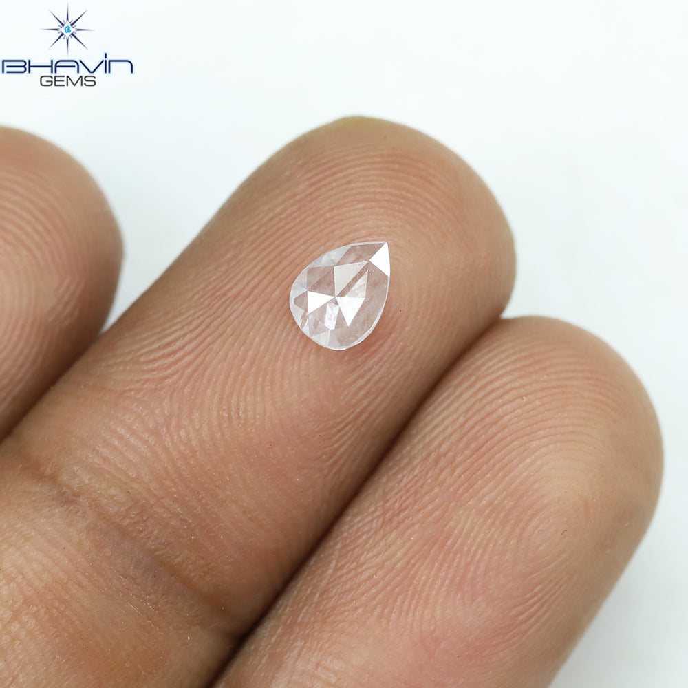 0.23 CT Pear Shape Natural Diamond White Color I1 Clarity (5.04 MM)