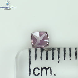 0.19 CT Cushion Shape Natural Diamond Pink Color VS2 Clarity (3.23 MM)