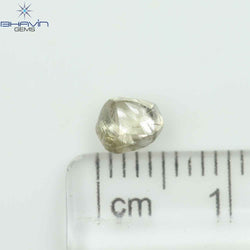 0.76 CT Rough Shape Natural Diamond Brown Color VS1 Clarity (4.12 MM)