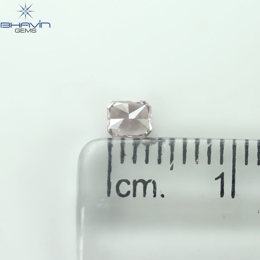 0.22 CT Cushion Shape Natural Diamond Pink Color VS1 Clarity (3.65 MM)