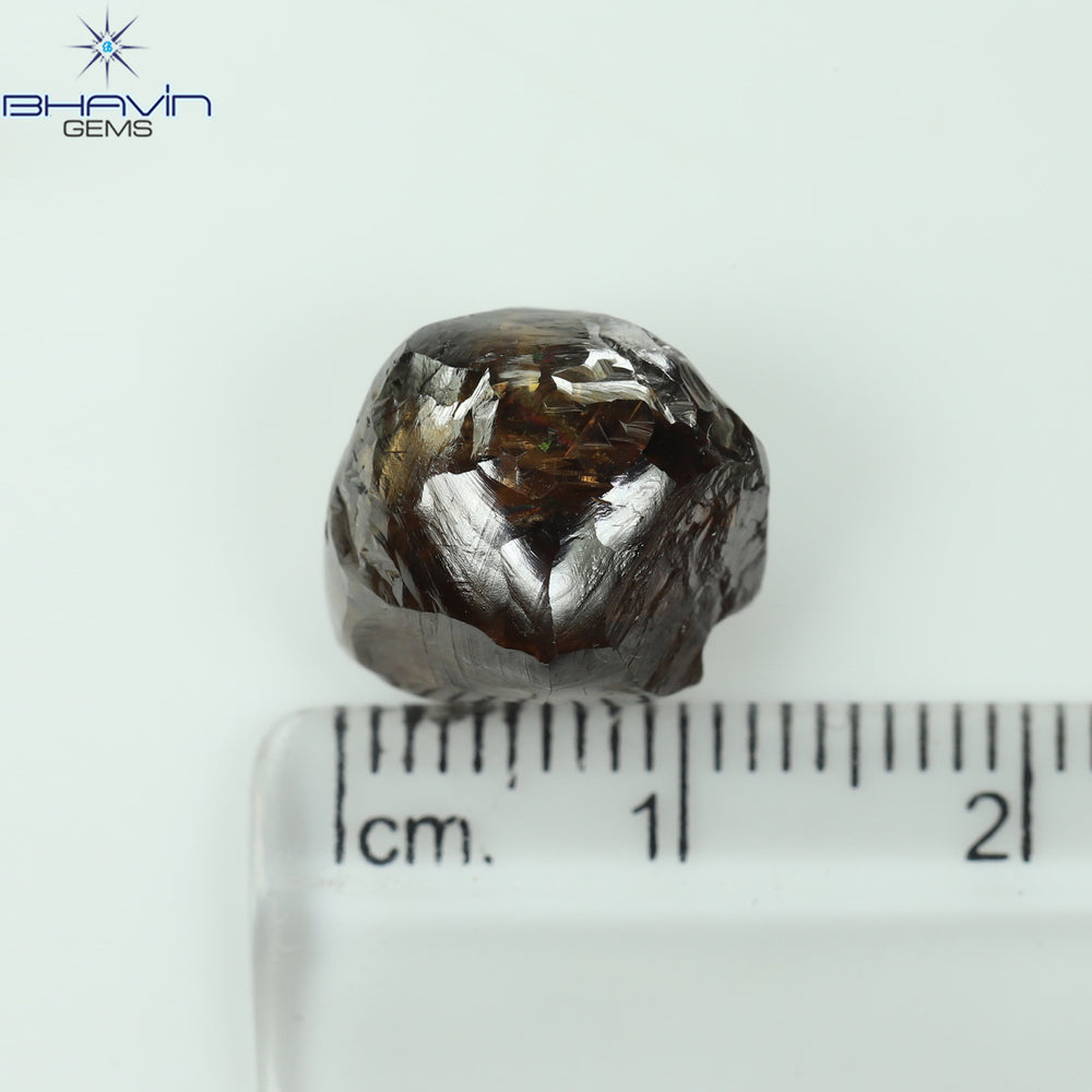 14.78 CT Rough Shape Natural Loose Diamond Brown Color I3 Clarity (14.00 MM)