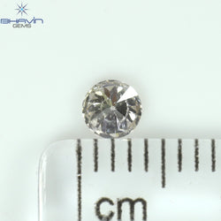 0.16 CT ラウンド シェイプ ナチュラル ダイヤモンド ピンク色 SI1 クラリティ (3.66 MM)