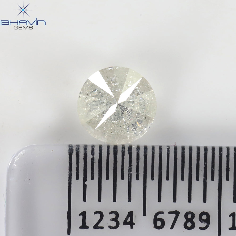 0.60 CT Round Shape Natural Loose Diamond White Color I3 Clarity (5.26 MM)