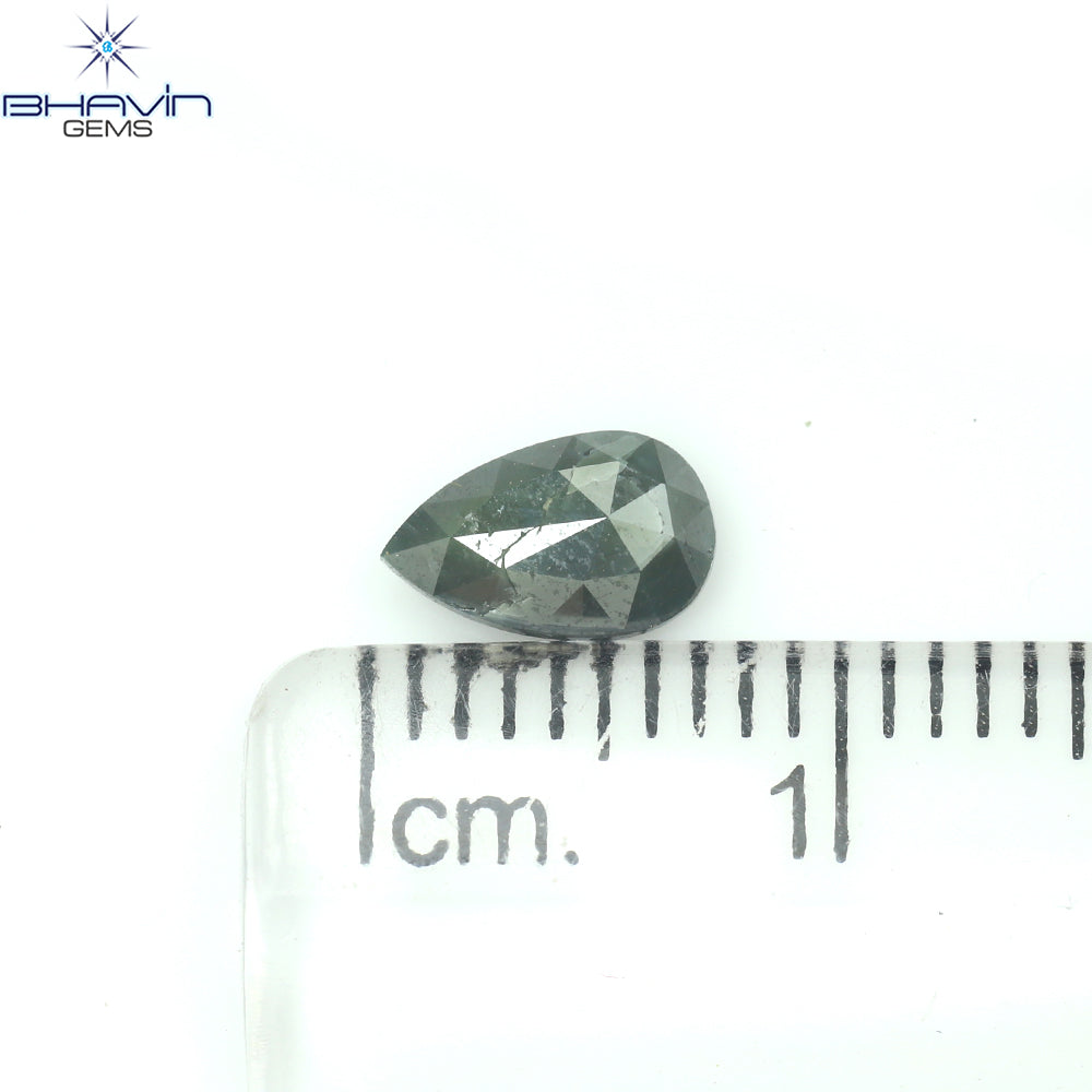 0.67 Pear Shape Natural Diamond Blue Color I3 Clarity (7.05 MM)