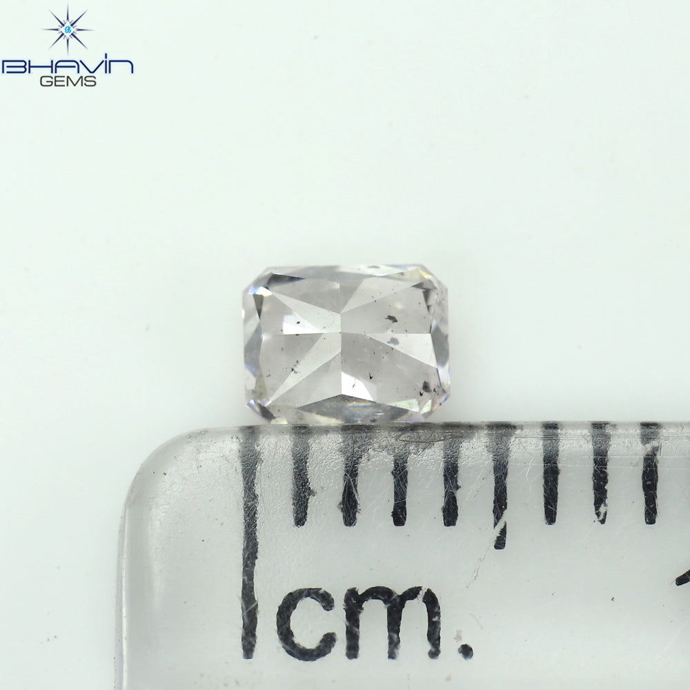 GIA Certified 0.41 CT Radiant Shape Natural Diamond Pink Color SI2 Clarity (4.10 MM)